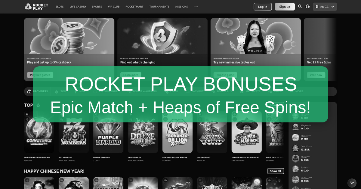 Best Rocket Play Casino Bonuses Australia 2026 - Verified